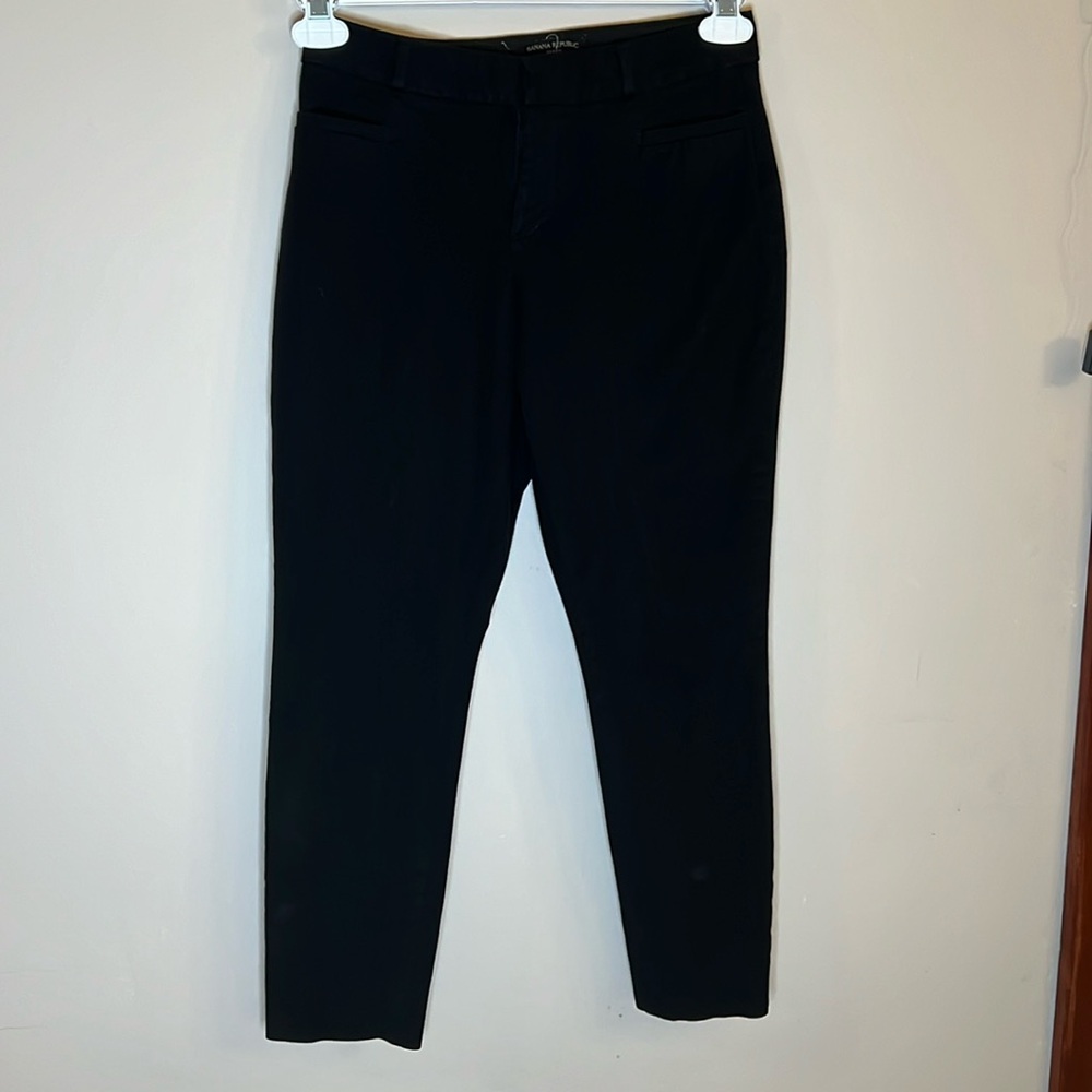 Banana Republic Sloan Black Ankle Slacks.